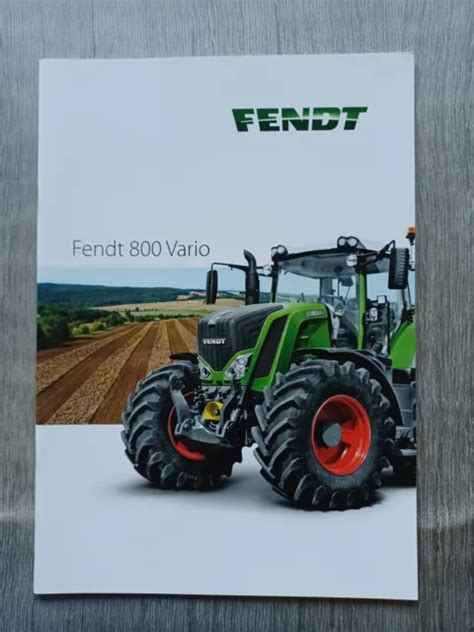 Prospectus Brochure Tracteur Fendt Vario Eur Picclick Fr