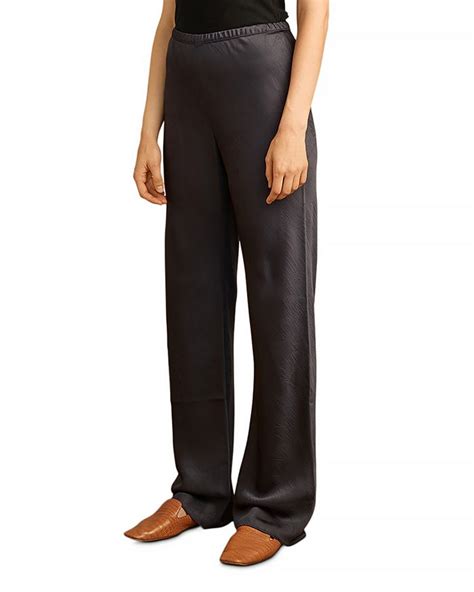 Vince Bias Satin Pants Bloomingdales