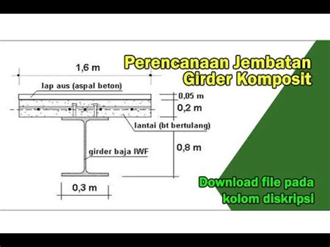 Perencanaan Jembatan Girder Komposit YouTube