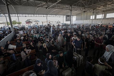 Watch view of Rafah border as crossing expected to open for second day ...