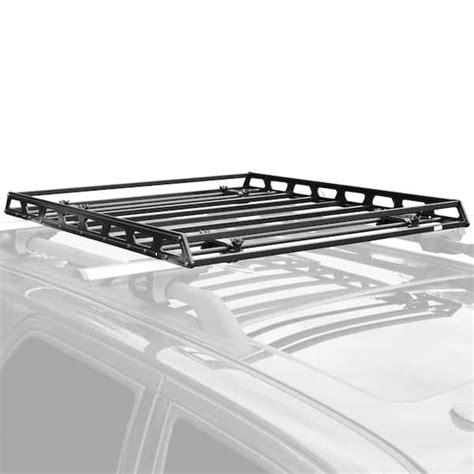 Elevate Outdoor 150 Lbs Low Profile Car Roof Rack Camping Cargo Basket Rb 7206 The Home Depot