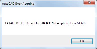 JTB World Blog AutoCAD Architecture 2013 FATAL ERROR Unhandled