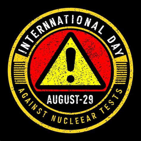 Día Internacional contra las Pruebas Nucleares Diseño de camiseta