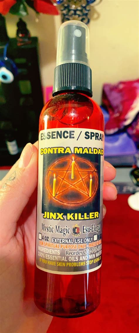 Jinx Killer Contra Maldad Mystic Magic Essential Spray To Remove Jinxes