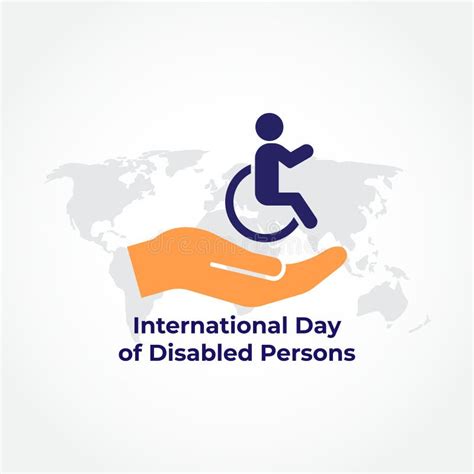 International Day Of Disabled Persons Stock Vector Illustration Of