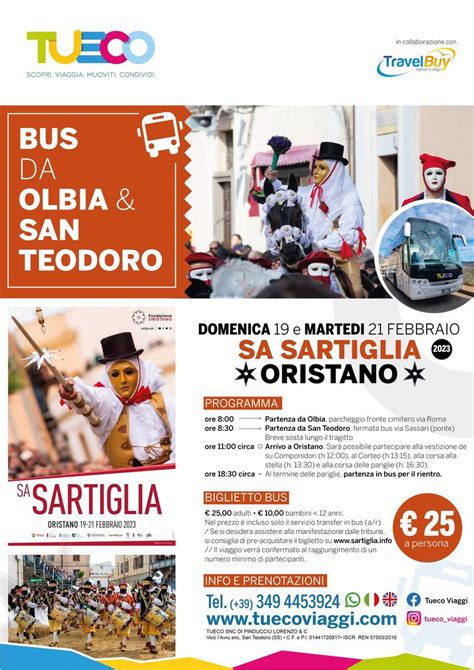 Sartiglia Tueco Viaggi San Teodoro Bus