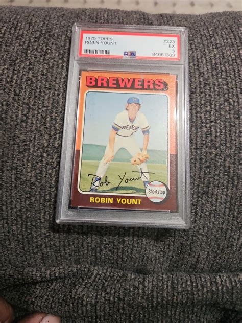 1975 Topps PSA 5 EX 223 Robin Yount HOF Rookie Card EBay