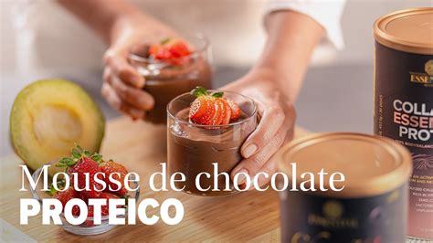 Mousse De Chocolate Proteico Receitas Essential Youtube