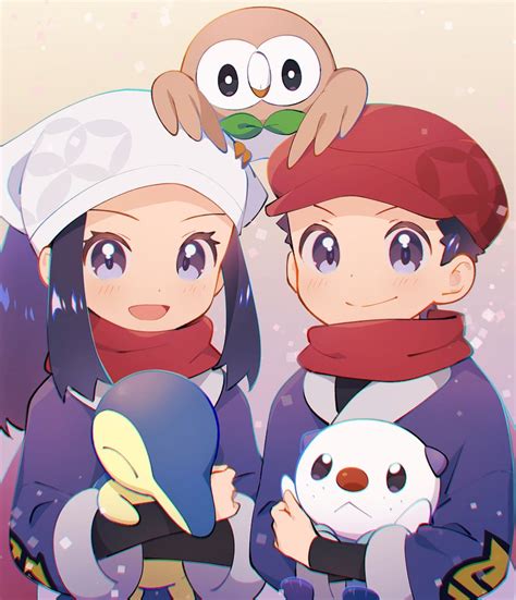 Akari Rowlet Oshawott Cyndaquil And Rei Pokemon And 2 More Drawn