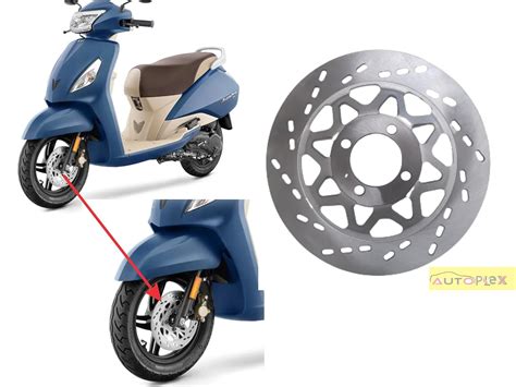 Autoplex Front Wheel Brake Disc Plate Compatible For Tvs Jupiter All