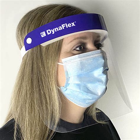 Protetor Facial Caixa De Unid Dynaflex Azul Respir Vel