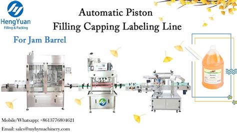 Automatic Piston Filling Capping Labeling Line For Concentrated Fruit