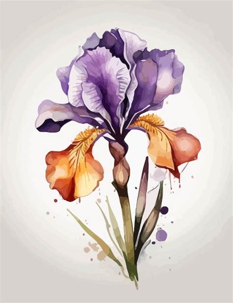 Premium Vector Iris Illustration