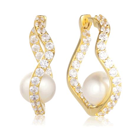 Sif Jakobs Ponza Creolo Hoop Earrings With Pearls Off