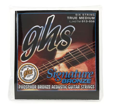 Ghs Lj40tm Signature Bronze Medium Acoustic Guitar Strings Reviews Sweetwater