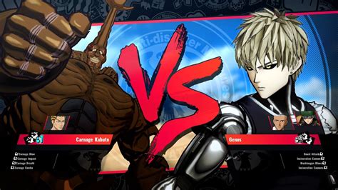 Carnage Kabuto Vs Genos One Punch Man A Hero Nobody Knows Youtube