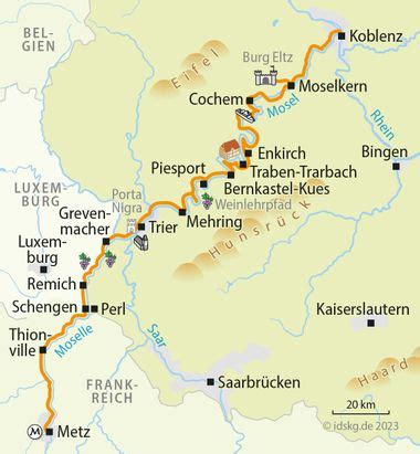 Mosel Radweg Metz Koblenz Sportlich Velociped