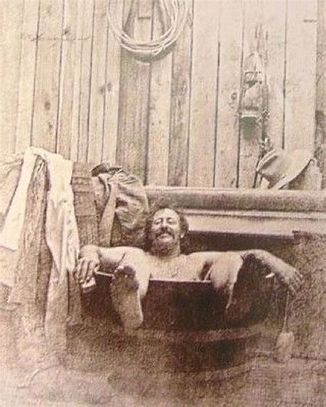 The Faces Of The Wild West On Instagram A Cowboy In A Bathhouse