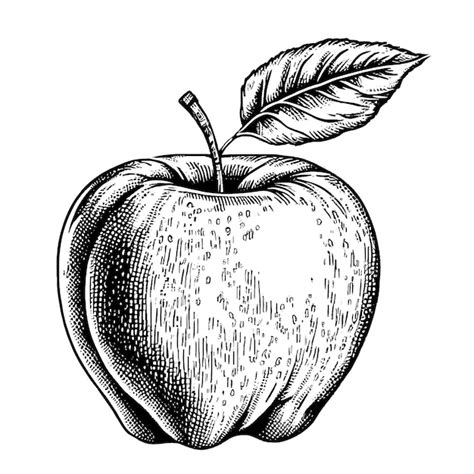 Ilustraci N De Vector De Fruta De Manzana Ilustraci N De Grabado De