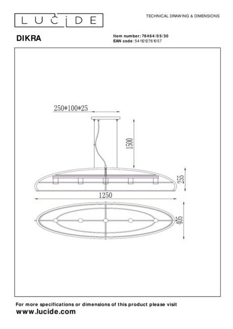 Dikra Hanglamp 5xe27 Zwart 347 Lucide Löwik Meubelen