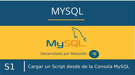 Curso De Mysql Sesión Nro 3 Ejecutar Script Mysql Desde Consola Youtube