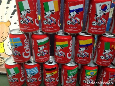 Tomar Mec Nico Barricada Latas De Coca Cola Del Mundial Cuello Spero