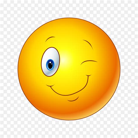 Winking Face Emoji On Transparent Background Png Similar 52 Off