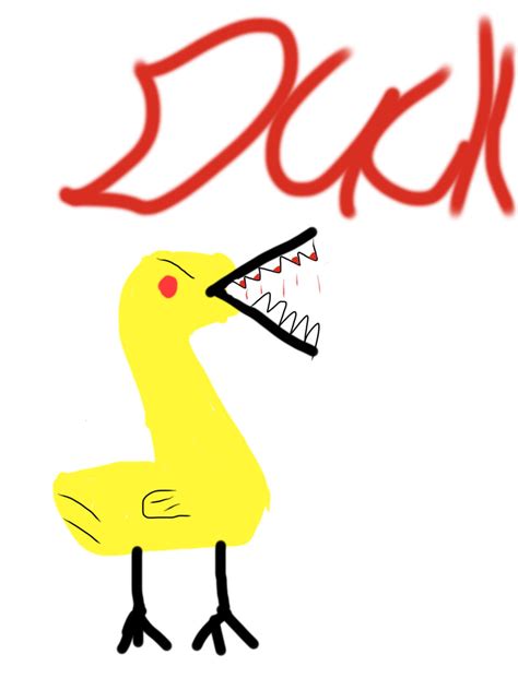 Evil duck by monkeydowns on DeviantArt