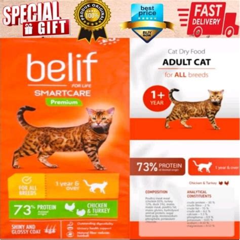 Original Pack Belif Premium Cat Food Chicken Turkey Kg