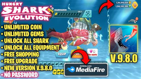 Hungry Shark Evolution Mod Apk Terbaru 2023 Versi 9 8 0 Unlock All