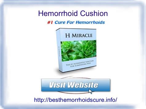 Hemorrhoid cushion