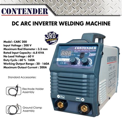 Contender Dc Arc Inverter Welding Machine Carc 200 Shopee Philippines