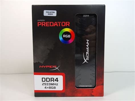 HyperX Predator RGB DDR4 2933 CL15 Review Packaging Contents