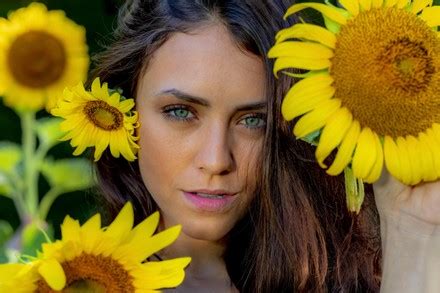 Gorgeous Brunette Model Poses Nude Outdoors Editorial Stock Photo Stock Image Shutterstock