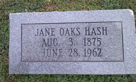 Lucinda Jane Janie Oakes Hash M Morial Find A Grave