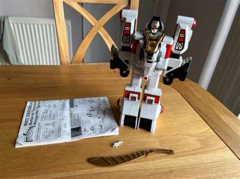 POWER RANGERS MIGHTY Morphin White Tigerzord Megazord Vintage Toy Sword