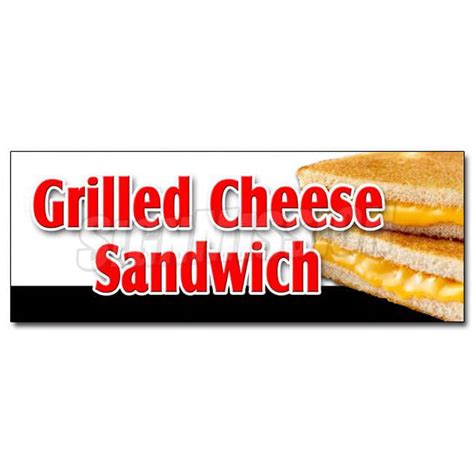 Signmission 12 In Grilled Cheese Sandwich Decal Sticker Sandwich