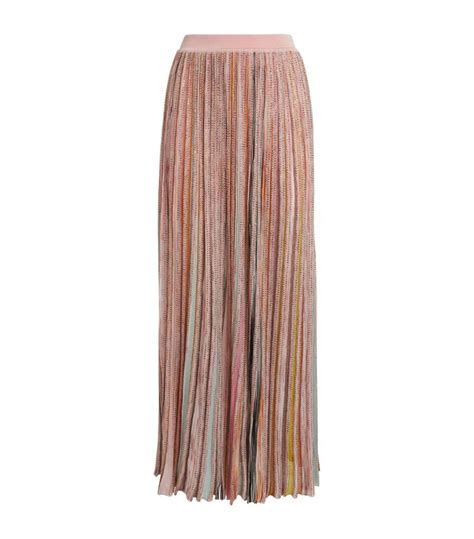 Missoni Missoni Sequinned Pleated Midi Skirt Editorialist