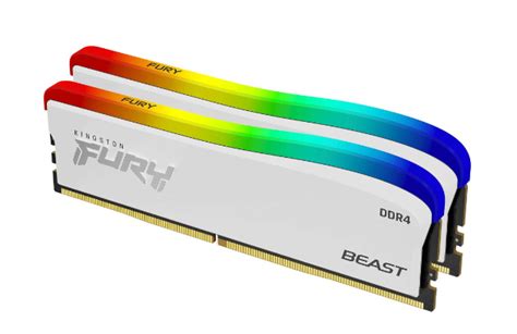 Ram Desktop Kingston Fury Beast White Rgb Gb X Gb Ddr Mhz