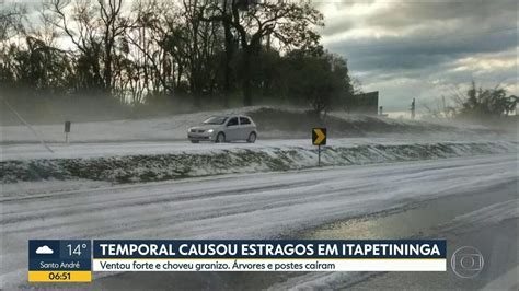 V Deo Temporal E Chuva De Granizo Causam Grandes Estragos No Interior