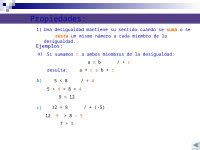 Ppt Inecuaciones Lineales Aplicar Las Propiedades De Las