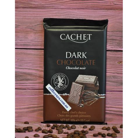 Чорний бельгійський шоколад Cachet 53 Dark Chocolate Bars 300 гр