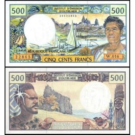 French Pacific Territories Polinésia P 1h Fe 500 Francs ND 2009