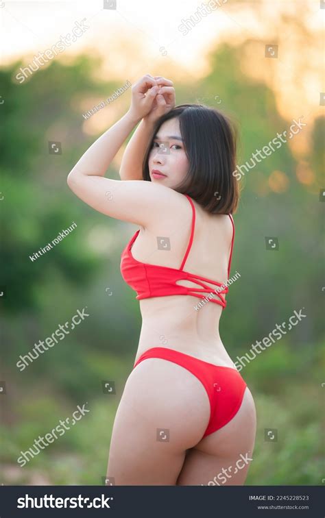 Portrait Asian Sexy Woman Wear Bikini Stock Photo Shutterstock