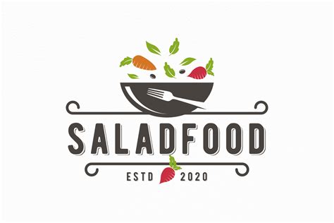 Salad Food Logo Template Graphic By Vectorwithin · Creative Fabrica