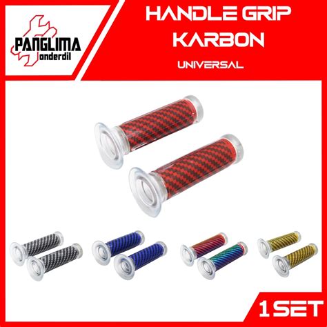 Jual Handle Grip Karbon Universal Semua Jenis Motor Handel Hendel Fat