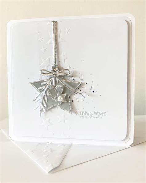 Clean And Simple Card Making Christmas Card In Stamped