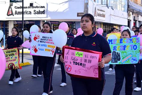 Cientos De Escolares Participaron De Marcha De Sensibilizaci N Contra