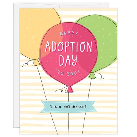 Celebrate Adoption Day Card Tiny Type Studios Llc