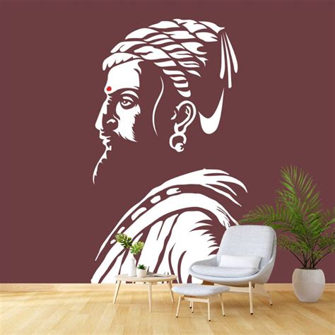 Chhatrapati Shivaji Maharaj Portrait Mural Magic Decor